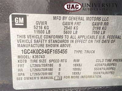 2016 Chevrolet Silverado 3500 HD LTZ