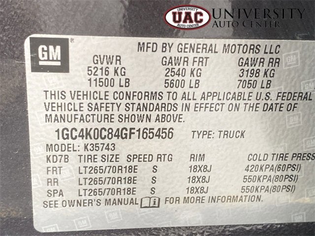 2016 Chevrolet Silverado 3500 HD LTZ