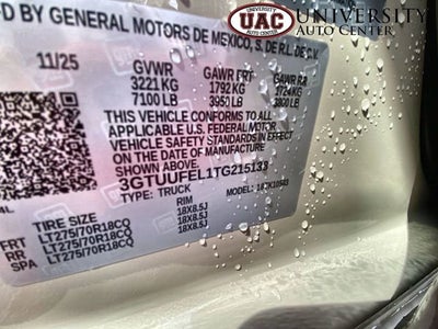 2026 GMC Sierra 1500 AT4X