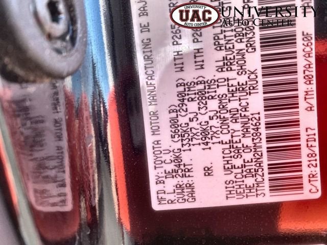 2021 Toyota Tacoma 4WD SR