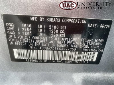 2025 Subaru Legacy Premium