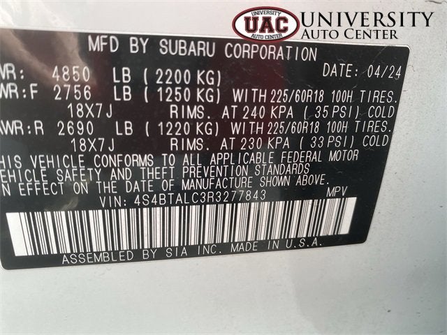 2024 Subaru Outback Onyx Edition